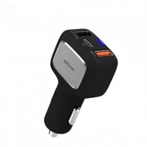 PORTRONICS CAR POWER X POR-854 3-IN-1 CAR CHARGER WITH TYPE-C USB PORT (BLACK) CAR CHARGER PORTRONICS CAR POWER X POR-854 3-IN-1 CAR CHARGER WITH TYPE-C USB PORT (BLACK) Dealer India