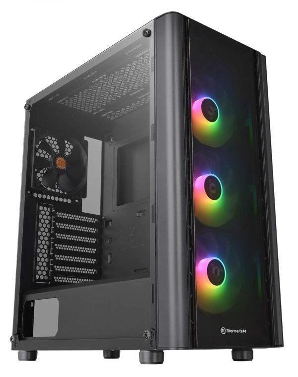 Thermaltake V250 TG ARGB ATX Mid Tower Cabinet with Three preinstalled 120mm ARGB Fans Computer-Product Thermaltake V250 TG ARGB ATX Mid Tower Cabinet with Three preinstalled 120mm ARGB Fans Available in India