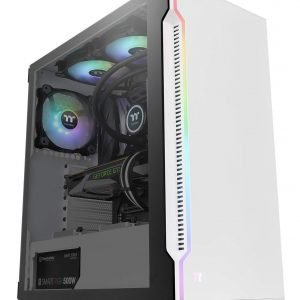 Thermaltake H200 TG Snow RGB ATX Mid Tower Cabinet with Tempered Glass Window and USB 3.0 Ports Computer-Product Thermaltake H200 TG Snow RGB ATX Mid Tower Cabinet with Tempered Glass Window and USB 3.0 Ports Available in India