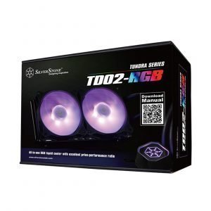 Silverstone TD02-RGB CPU RGB CPU Liquid Cooler with Dual 120mm Silent Fan Computer-Product Silverstone TD02-RGB CPU RGB CPU Liquid Cooler with Dual 120mm Silent Fan Available in India