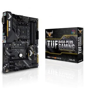 ASUS TUF B450-PLUS GAMING AMD AM4 ATX Motherboard with M.2 Aura Sync and AMD StoreMI Computer-Product ASUS TUF B450-PLUS GAMING AMD AM4 ATX Motherboard with M.2 Aura Sync and AMD StoreMI Available in India