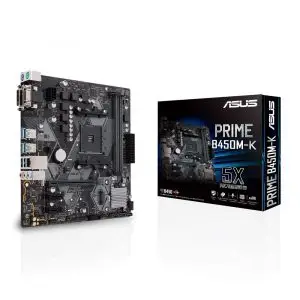 ASUS PRIME B450M-K AMD AM4 Micro-ATX Motherboard with DDR4 3200MHz M.2 SATA 6Gbps Computer-Product ASUS PRIME B450M-K AMD AM4 Micro-ATX Motherboard with DDR4 3200MHz M.2 SATA 6Gbps Available in India