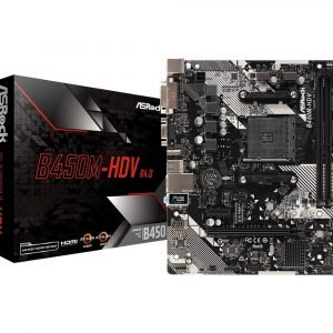 ASRock B450M-HDV R4.0 AMD AM4 M-ATX Motherboard with M.2 and Full Spike Protection ASRock ASRock B450M-HDV R4.0 AMD AM4 M-ATX Motherboard with M.2 and Full Spike Protection Available in India