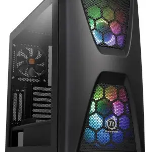 ThermalTake Commander C34 TG ARGB Mid-tower Cabinet with Tempered Glass Side Panel and 200mm Fans Computer-Product ThermalTake Commander C34 TG ARGB Mid-tower Cabinet with Tempered Glass Side Panel and 200mm Fans Available in India