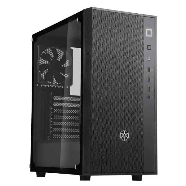 Silverstone FARA R1 ATX Mid Tower Cabinet with Pre-Installed 120mm Fan and Tempered Glass Panel Computer-Product Silverstone FARA R1 ATX Mid Tower Cabinet with Pre-Installed 120mm Fan and Tempered Glass Panel Available in India