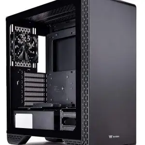 Thermaltake S300 TG Mid Tower Cabinet With One Preinstalled 120mm Fan and Tempered Glass Computer-Product Thermaltake S300 TG Mid Tower Cabinet With One Preinstalled 120mm Fan and Tempered Glass Available in India