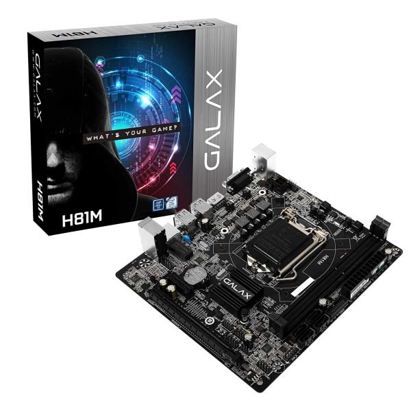 GALAX H81M Intel Motherboard for 4th & 5th Gen Processors with SATA 6Gbps, DDR3 1333/1600 Max 16GB, HDMI, USB 2.0 Computer-Product DDR3 1333/1600 Max 16GB