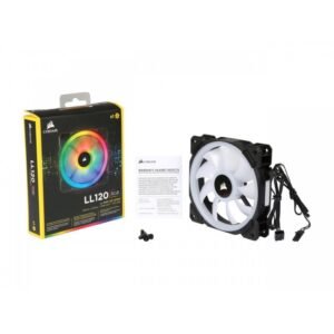 CORSAIR LL120 RGB 120MM DUAL LIGHT LOOP RGB LED PWM SINGLE PACK CABINET FAN CORSAIR CORSAIR LL120 RGB 120MM DUAL LIGHT LOOP RGB LED PWM SINGLE PACK CABINET FAN Dealer in Bangalore
