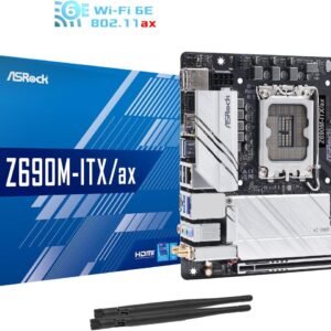 ASRock Z690M-ITX/ax LGA 1700 Intel Z690 DDR4 Mini ITX Intel Motherboard MOTHERBOARD-Asrock
