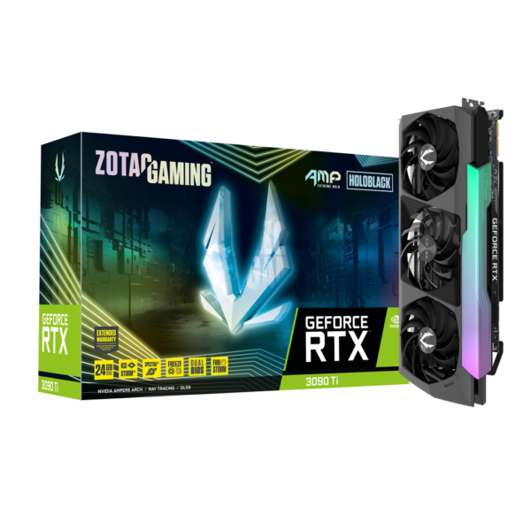 ZOTAC GAMING GeForce RTX 3090 Ti AMP Extreme Core Holo 24GB GDDR6X Graphic Card ZT-A30910J-10P Graphic Card-Zotac