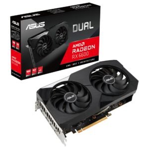 ASUS Dual Radeon RX 6600 8GB GDDR6 Graphic Card DUAL-RX6600-8G Graphic Card-Asus