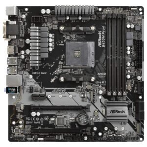 ASRock B450 Pro4 R2.0 AM4 AMD Promontory ATX AMD Motherboard MOTHERBOARD-Asrock