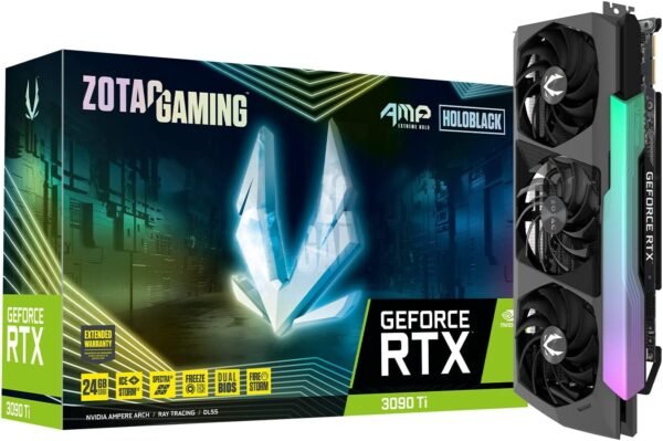 ZOTAC GAMING GeForce RTX 3090 Ti AMP Extreme Holo 24GB GDDR6X Graphic Card ZT-A30910B-10P Graphic Card-Zotac