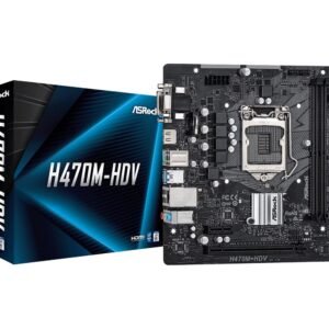 ASROCK H470M-HDV MOTHERBOARD (INTEL SOCKET 1200/10TH GENERATION CORE SERIES CPU/MAX 64GB DDR4 2933MHZ MEMORY) MOTHERBOARD-Asrock