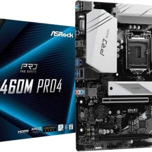 ASROCK B460M PRO4 MOTHERBOARD (INTEL SOCKET 1200/10TH GENERATION CORE SERIES CPU/MAX 128GB DDR4 2933MHZ MEMORY) MOTHERBOARD-Asrock