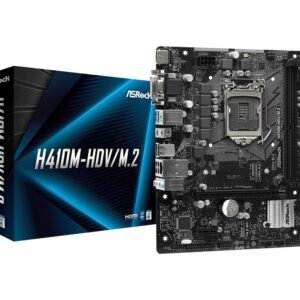 ASROCK H410M-HDV M.2 MOTHERBOARD (INTEL SOCKET 1200/10TH GENERATION CORE SERIES CPU/MAX 64GB DDR4 2933MHZ MEMORY) MOTHERBOARD-Asrock