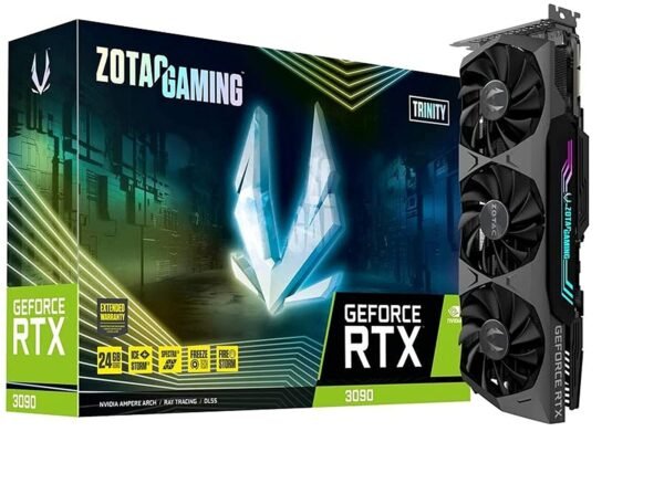 ZOTAC GeForce RTX 3090 Trinity 24GB GDDR6X Gaming Graphics Card ZT-A30900D-10P Graphic Card-Zotac