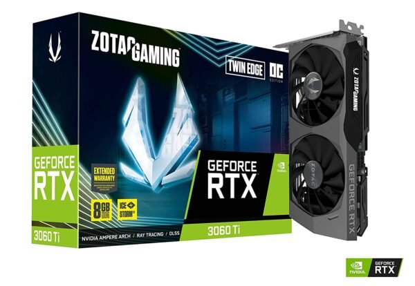 ZOTAC GAMING GeForce RTX 3060 Ti Twin Edge OC LHR Graphic Card ZT-A30610H-10MLHR Graphic Card-Zotac