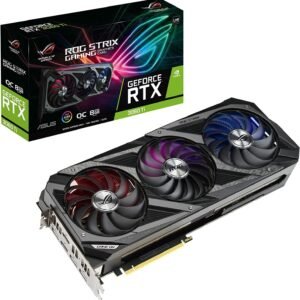 ASUS ROG Strix GeForce RTX 3060 Ti V2 OC Edition 8GB GDDR6 with LHR Graphic Card ROG-STRIX-RTX3060TI-O8G-V2-Gaming Graphic Card-Asus