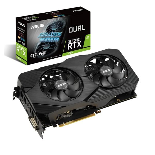 ASUS Dual GeForce RTX 2060 OC Edition EVO 6GB GDDR6 Graphic Card Graphic Card-Asus