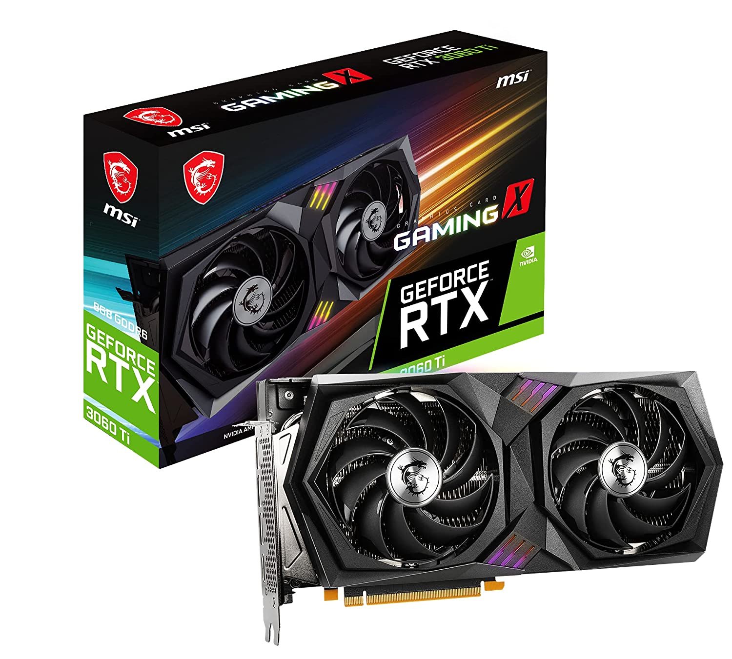 MSI GeForce RTX 3060 Ti GAMING X 8G LHR Graphic Card Graphic Card-MSI MSI GeForce RTX 3060 Ti GAMING X 8G LHR Graphic Card Graphic Card-MSI