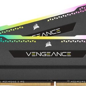 Corsair VENGEANCE RGB PRO SL Series 32GB (16GBx2) DDR4 3200MHz Black Memory CMH32GX4M2E3200C16 RAM-Corsair