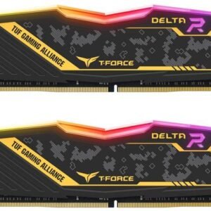 TEAMGROUP T-Force Delta RGB TUF Gaming Alliance 32GB (2x16GB) 3200MHz Memory TF9D432G3200HC16CDC01 RAM-Team Group