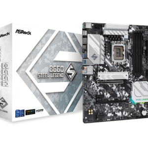 ASRock B660 STEEL LEGEND LGA 1700 DDR4 ATX Intel Motherboard MOTHERBOARD-Asrock