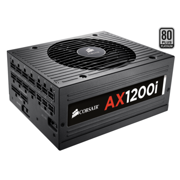 Corsair AXi AX1200i 1200W 80+ Platinum Certified Fully Modular ATX Power Supply CP-9020008-UK Power Supply-Corsair