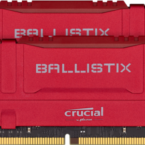 Crucial Ballistix 16GB Kit (2 x 8GB) DDR4 2666mhz Desktop Gaming Memory Red BL2K8G26C16U4R RAM-Crucial Crucial Ballistix 16GB Kit (2 x 8GB) DDR4 2666mhz Desktop Gaming Memory Red BL2K8G26C16U4R RAM-Crucial