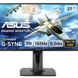 ASUS VG278QR Gaming Monitor 27 inch, Full HD, 0.5ms*, 165Hz, G-SYNC Compatible, Adaptive Sync Monitors-Asus