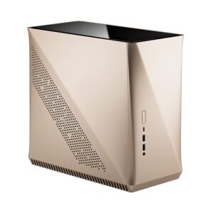 Fractal Design Era ITX Mini Tower Case (Gold with Tempered Glass) FD-CA-ERA-ITX-CHP PC Cabinet-Fractal Design