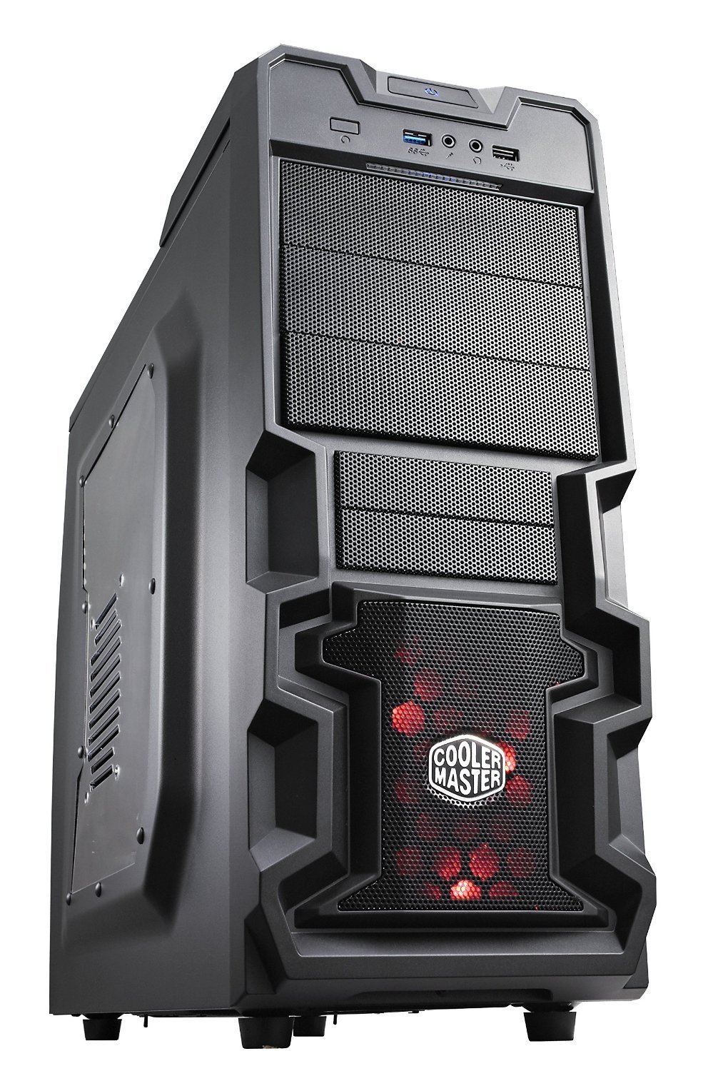 Cooler Master K380 (ATX) Mid Tower Cabinet With TRANSPARENT SIDE PANEL (BLACK) RC-K380-KWN1 PC Cabinet-Corsair Cooler Master K380 (ATX) Mid Tower Cabinet With TRANSPARENT SIDE PANEL (BLACK) RC-K380-KWN1 PC Cabinet-Corsair