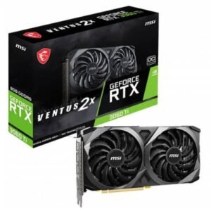 MSI Nvidia GeForce RTX 3060 Ti Ventus 2X 8GB OCV1 LHR GDDR6 Graphics Card Graphics Card