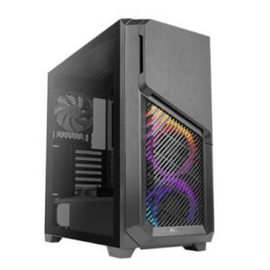 ANTEC DARK PHANTOM DP502 FLUX (ATX) MID TOWER CABINET WITH TEMPERED GLASS SIDE PANEL (BLACK) PC Cabinet-Antec