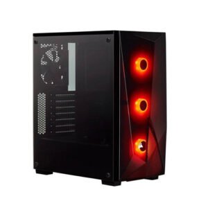 CORSAIR SPEC-DELTA RGB (ATX) MID TOWER CABINET WITH TEMPERED GLASS SIDE PANEL, 3 IN 1 FAN MOLEX CABLE AND RGB LIGHTING CONTROLLER SWITCH CC-9011225-WPG PC Cabinet-Corsair
