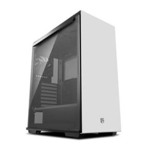 DEEPCOOL GAMERSTORM MACUBE 310P ATX MID TOWER WHITE CABINET WITH TEMPERED GLASS SIDE PANEL PC Cabinet-Deepcool