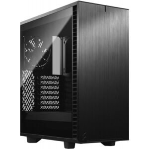 Fractal Design DEFINE 7 COMPACT DARK (ATX) Mid Tower Black Cabinet With Tempered Glass Side Panel FD-C-DEF7C-02 PC Cabinet-Fractal Design