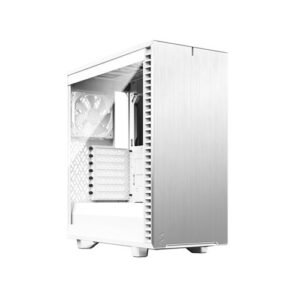 Fractal Design DEFINE 7 Compact Light (ATX) Mid Tower White Cabinet With Tempered Glass Side Panel FD-C-DEF7C-04 PC Cabinet-Fractal Design