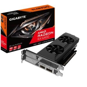 Gigabyte AMD Radeon RX 6400 D6 Low Profile | 4GB GDDR6 Graphics Card Graphics Card