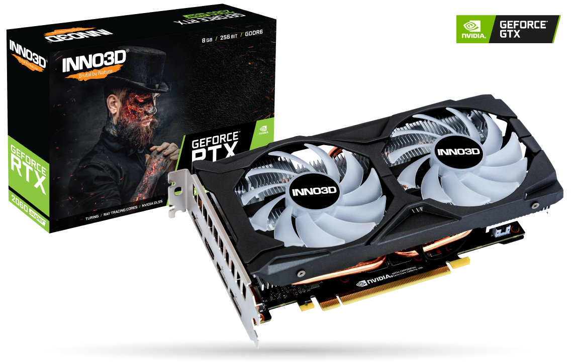 Inno3d Nvidia GeForce RTX 2060 Super Twin X2 OC RGB 8GB GDDR6 Graphics Card