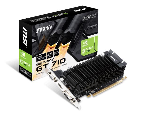 MSI GRAPHICS CARD GT 710 2GD5H LP Graphics Card MSI GRAPHICS CARD GT 710 2GD5H LP Graphics Card