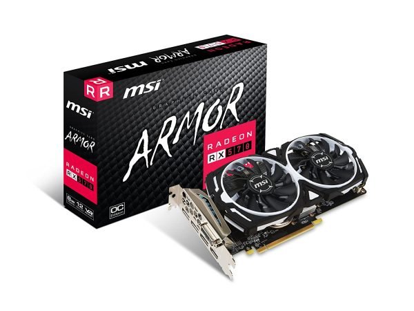 MSI Radeon RX 570 Armor OC 8GB Graphics Card Graphics Card MSI Radeon RX 570 Armor OC 8GB Graphics Card Graphics Card