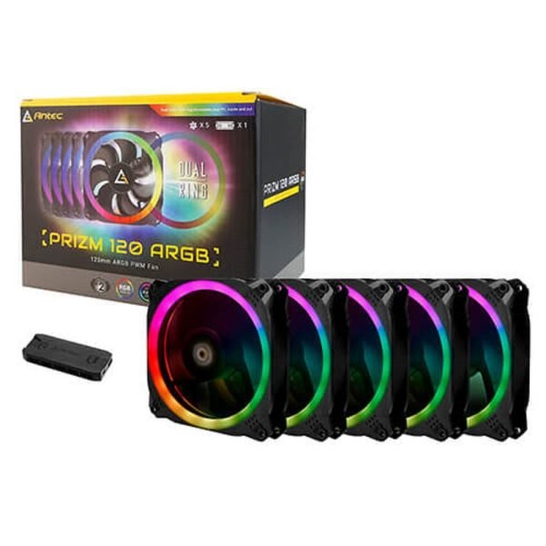 Antec Prizm 120 ARGB 5+C RGB Cabinet Fan (Five Pack)