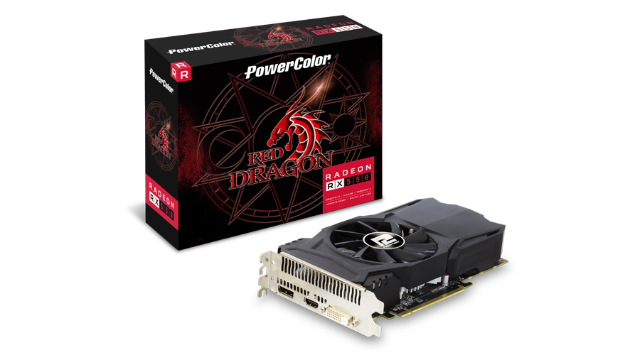 PowerColor Red Dragon Radeon RX 550 4GB GDDR5 Graphics Card