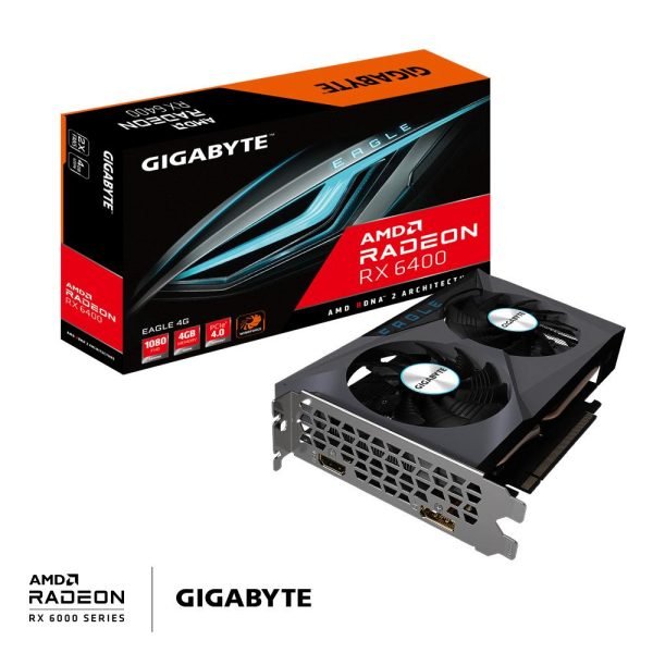 Gigabyte AMD Radeon RX 6400 EAGLE | 4G GDDR6 Graphics Card Graphics Card Gigabyte AMD Radeon RX 6400 EAGLE | 4G GDDR6 Graphics Card Graphics Card
