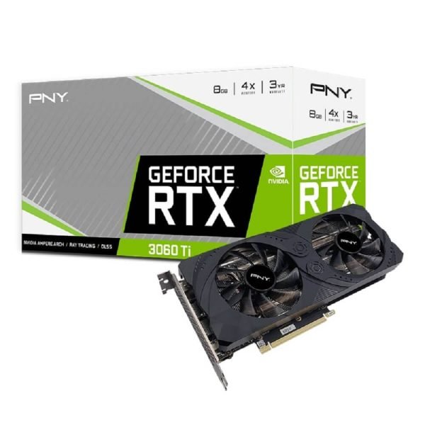 PNY GeForce RTX 3060 Ti 8GB | UPRISING Dual Fan Graphics Card Graphics Card PNY GeForce RTX 3060 Ti 8GB | UPRISING Dual Fan Graphics Card Graphics Card
